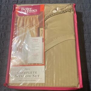 Better Homes & Gardens 84" Complete Window Set. NEW